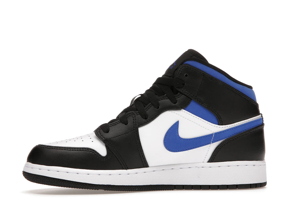 Jordan 1 Mid White Black Racer Blue (GS)