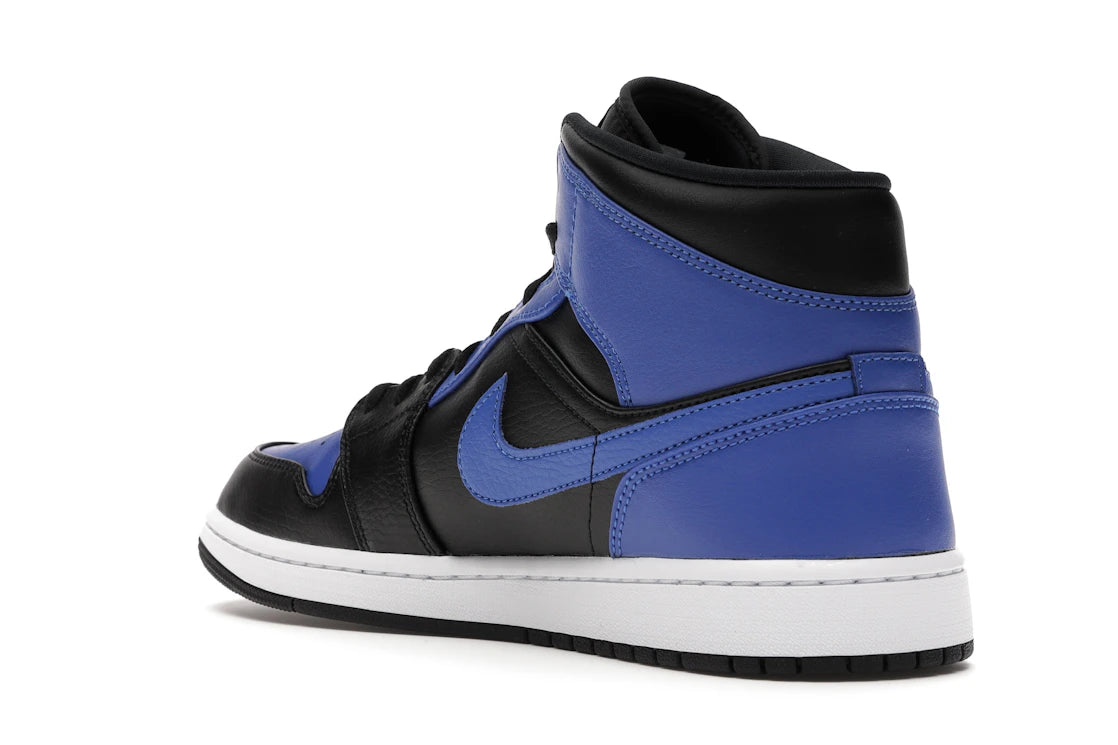 Jordan 1 Mid Hyper Royal Tumbled Leather