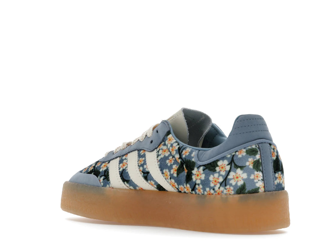 adidas Sambae Liberty London Floral Embroidery Blue Cream White (W)