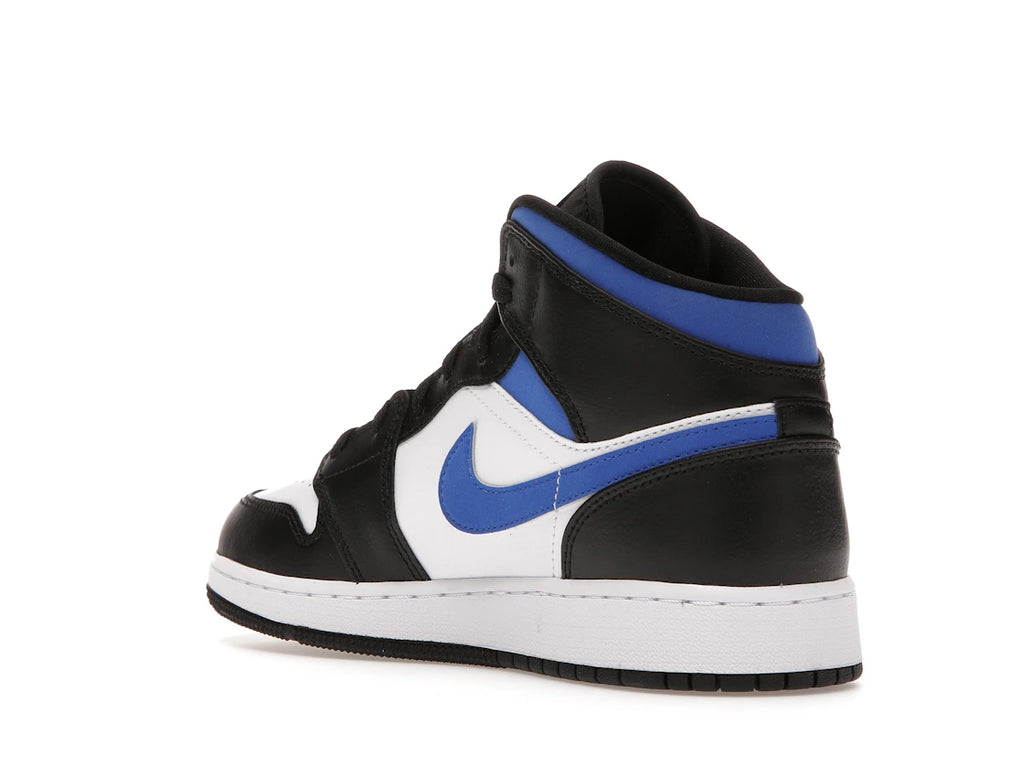Jordan 1 Mid White Black Racer Blue (GS)