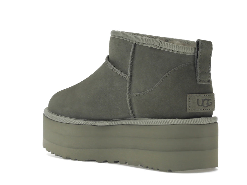 UGG Classic Ultra Mini Platform Boot Moss Green (W)