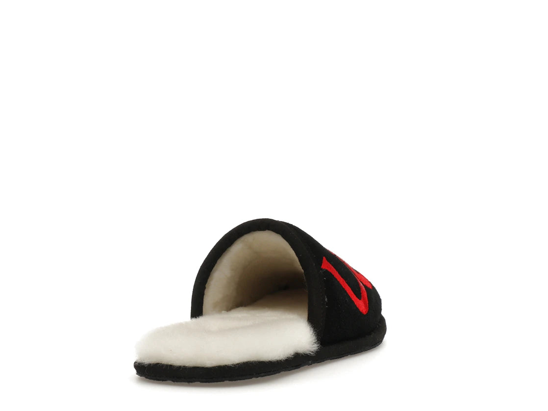 tenisky a boty UGG Scuff Logo Slipper Black Red 1101324-BLK ADONIO