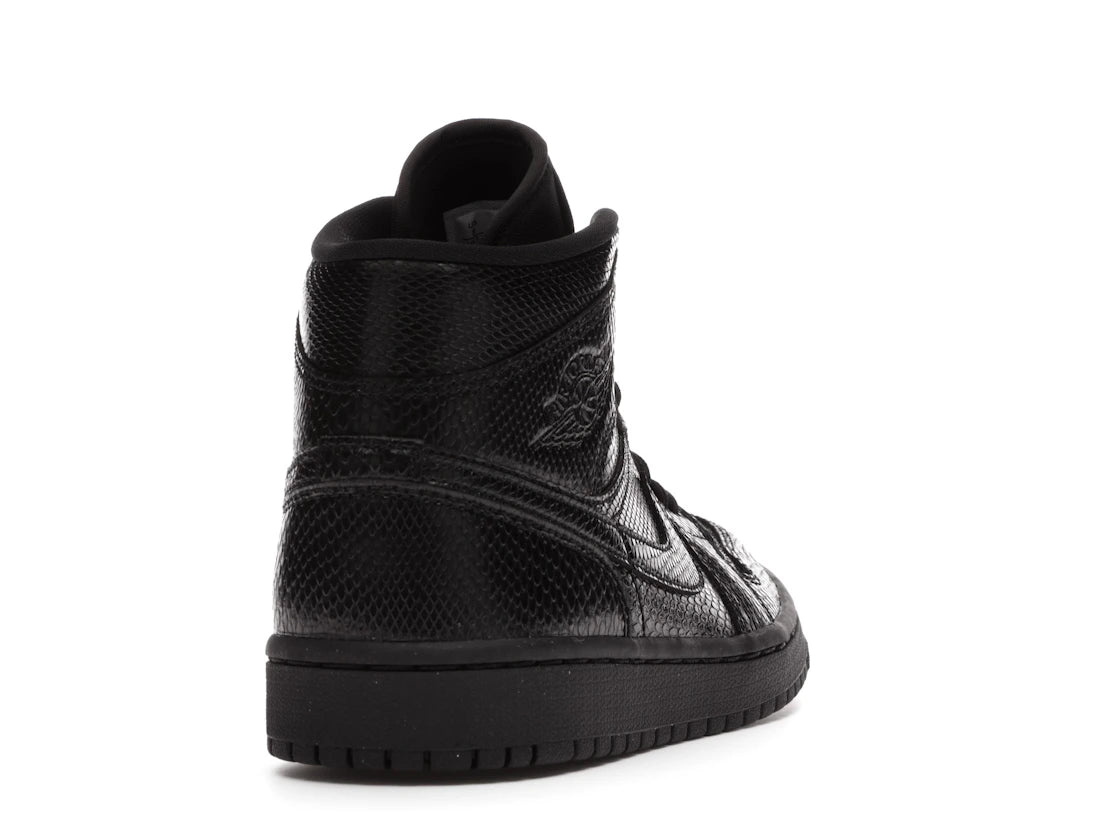 Jordan 1 Mid Black Snakeskin (W)