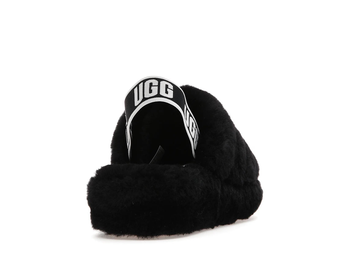 tenisky a boty UGG Fluff Yeah Slide Black (W) 1095119-BLK ADONIO