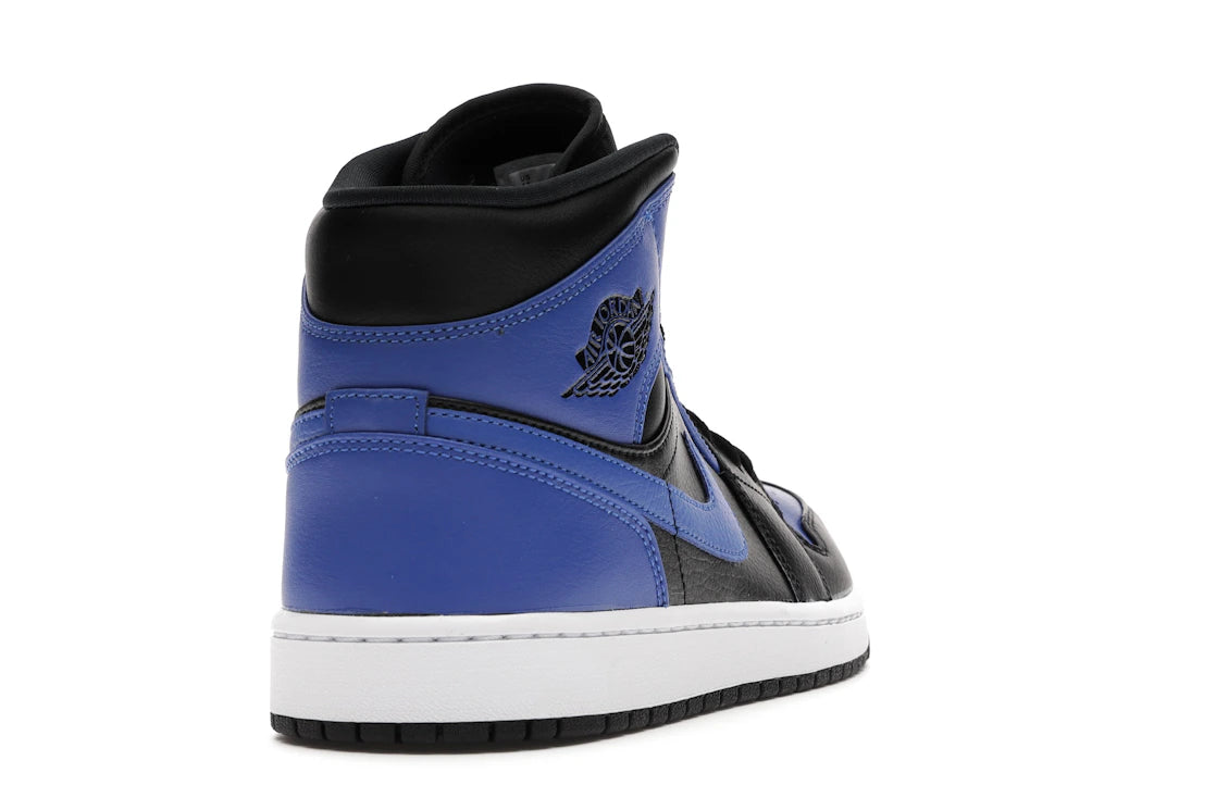 Jordan 1 Mid Hyper Royal Tumbled Leather