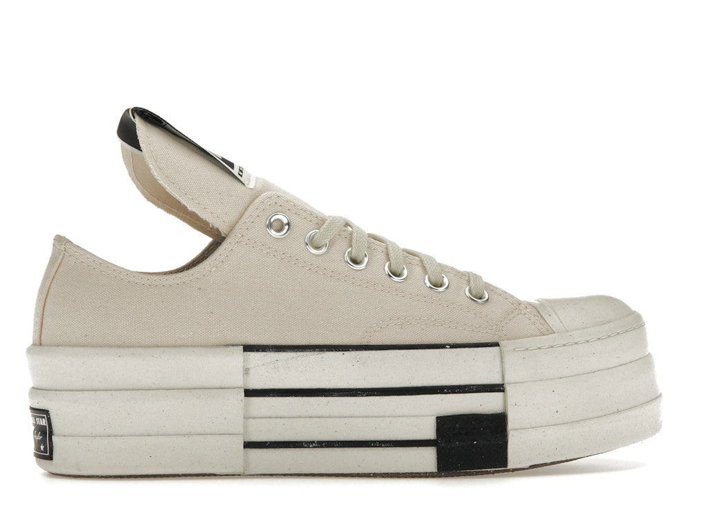Converse DRKSHDW Chuck Taylor All Star DBL DRKSTAR Ox Rick Owens DRKSTAR Natural Ivory