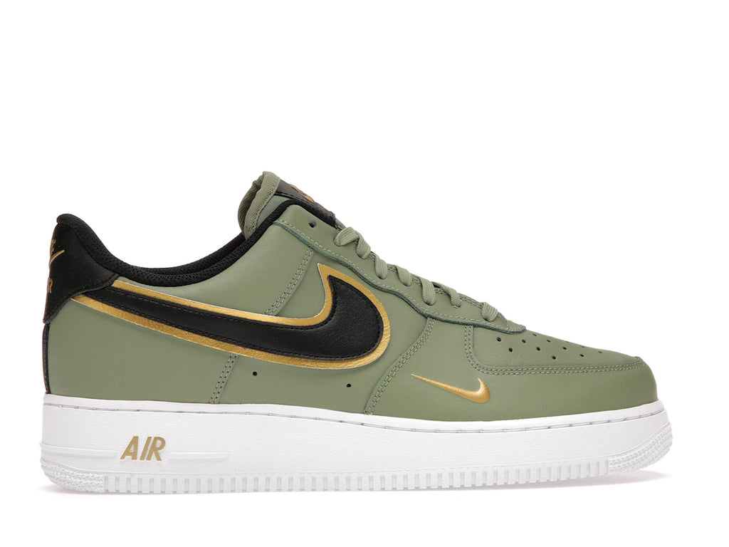 Nike Air Force 1 Low '07 LV8 Double Swoosh Olive Gold Black