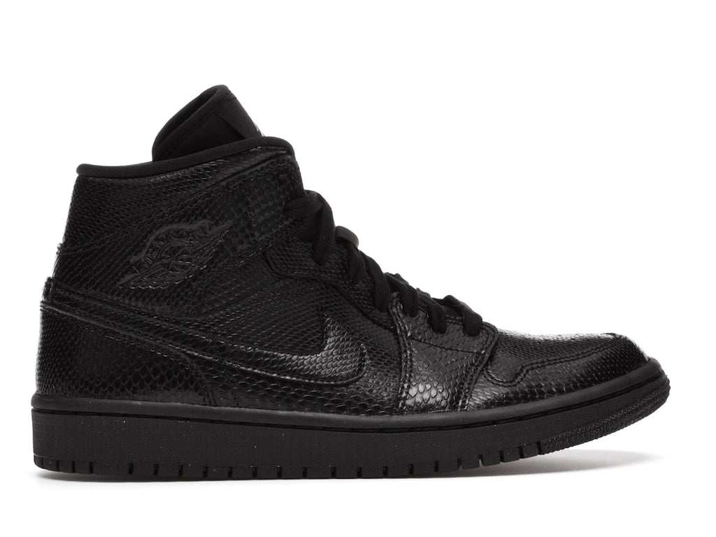 Jordan 1 Mid Black Snakeskin (W)