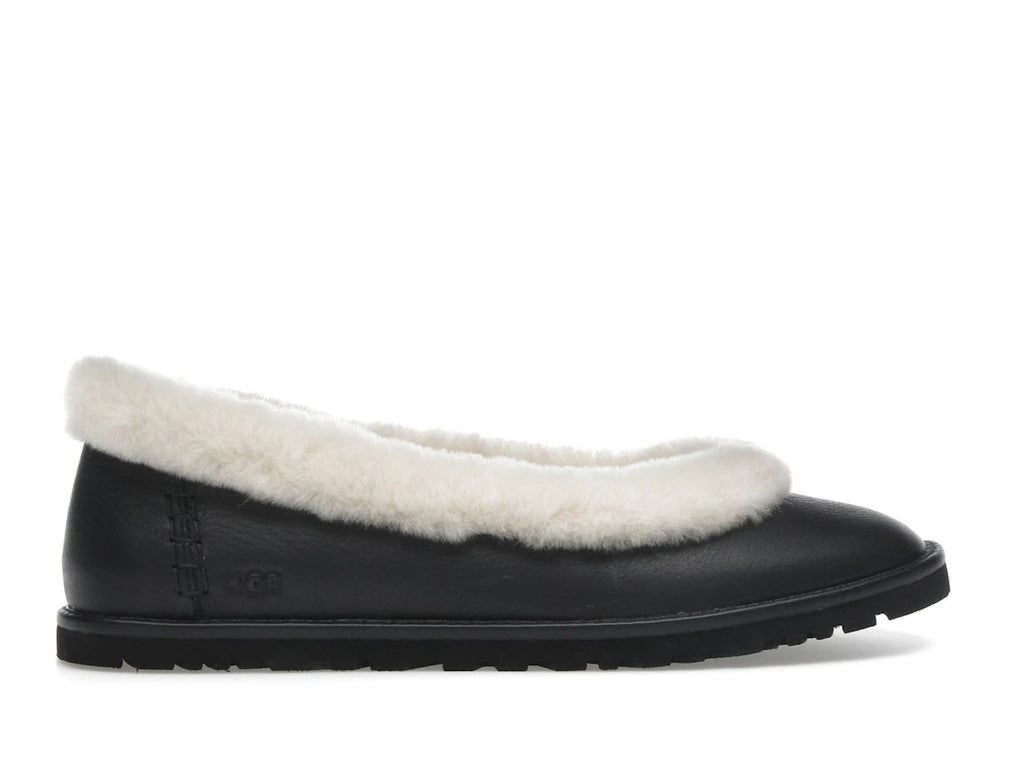 tenisky a boty UGG Zora Leather Ballet Flat Black (W) 1178450-BLK ADONIO