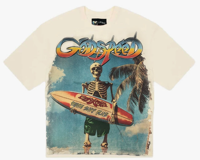 Godspeed Miami Surf Club Tee Cream