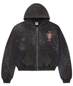 Vale Forever Pluto Clustered Zip-Up Hoodie Black