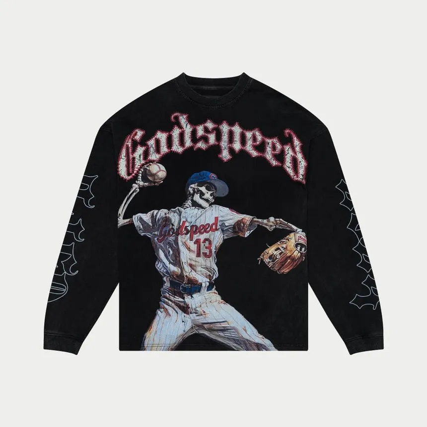 Godspeed Strike Out Longsleeve Black