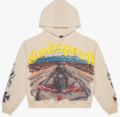 Godspeed Long Lonely Road Hoodie Bone