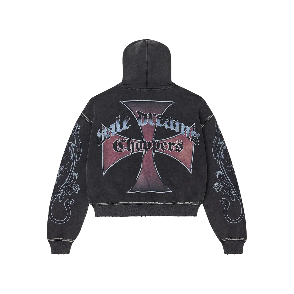 Vale Forever Hardy Boyz Zip Up Hoodie Black INS-7391845530 ADONIO